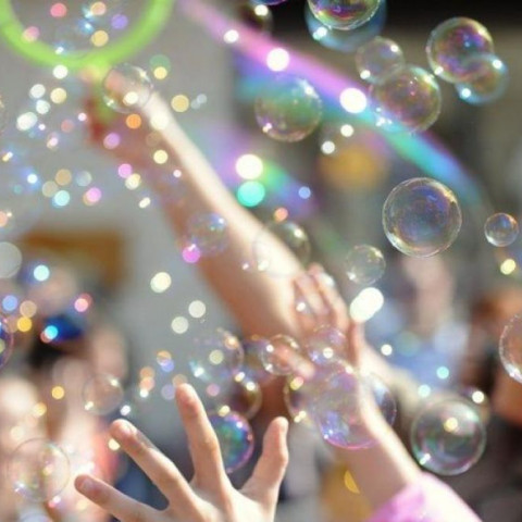 шоу мыльных пузырей
