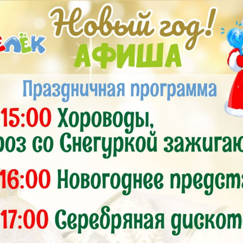 Новогодние программы в Кисельке
