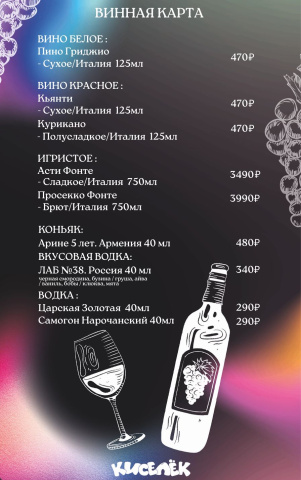 Барная карта