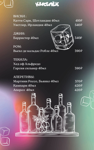 Барная карта