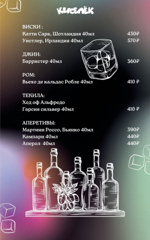 Барная карта